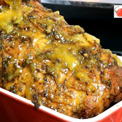 Jerk Ham with a Mango-Orange-Pineapple Rum Glaze with CaribbeanPot